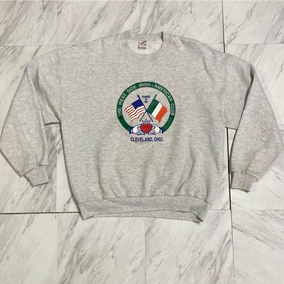 Shirts | Vintage Cleveland Irish American Club Crewneck | Poshmark